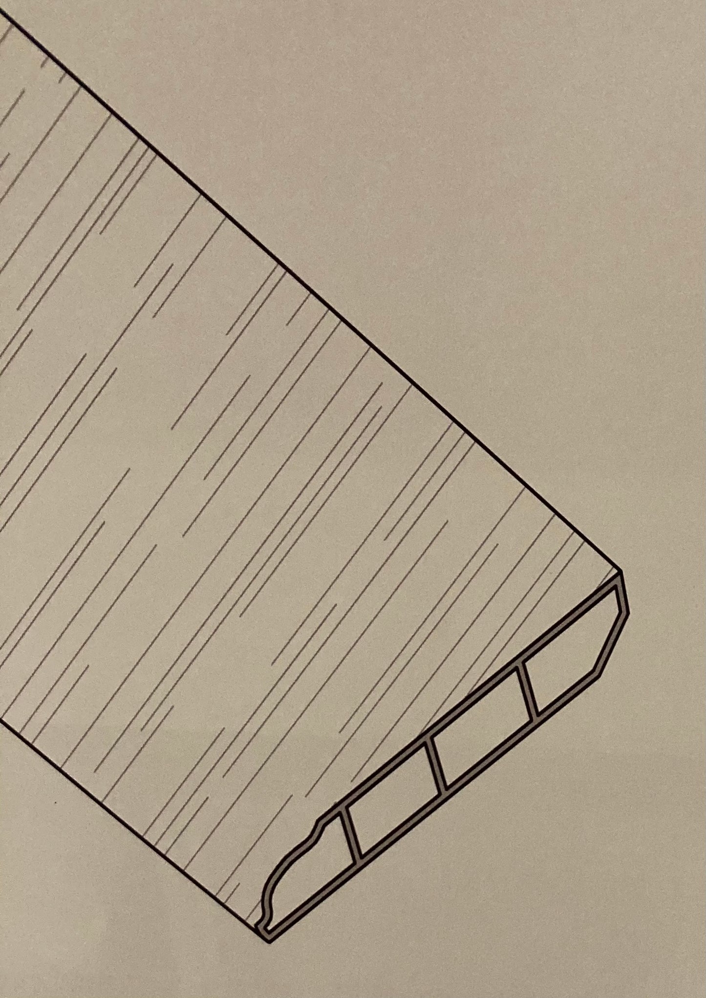 Zoccolino coordinato effetto legno