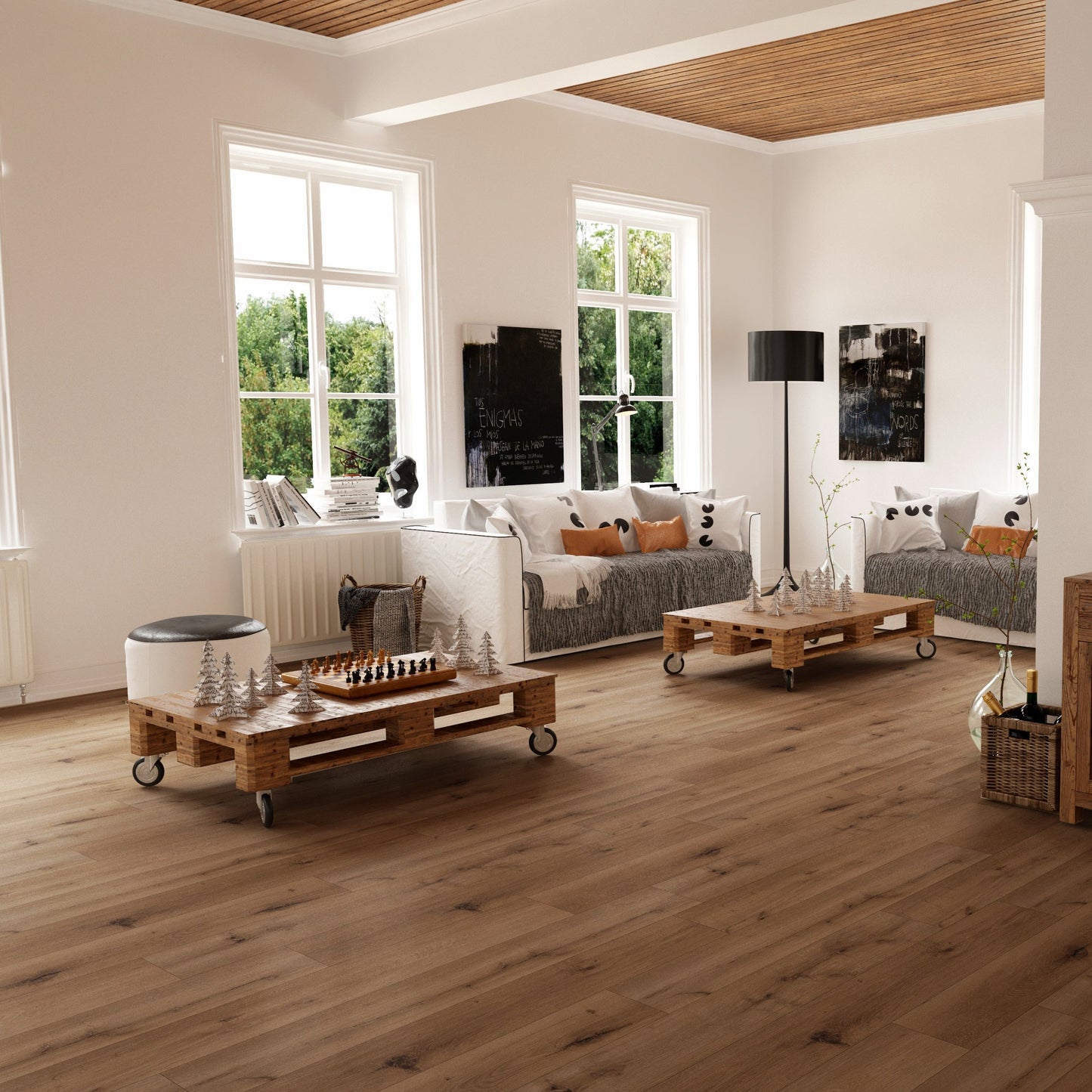 Rovere Rustico Alfama  - SPC flottante vinilico - 6 mm - confezione (scatola da 2,23 mq) - comprensivo di trasporto e di IVA 22%: 31,48 €/mq